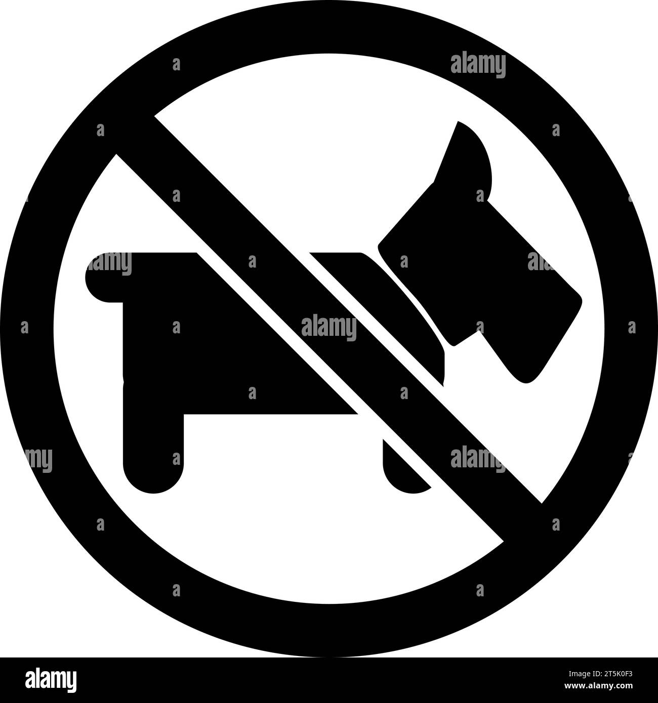 No pets or no dogs sign in vector Stock Vector Image & Art Alamy