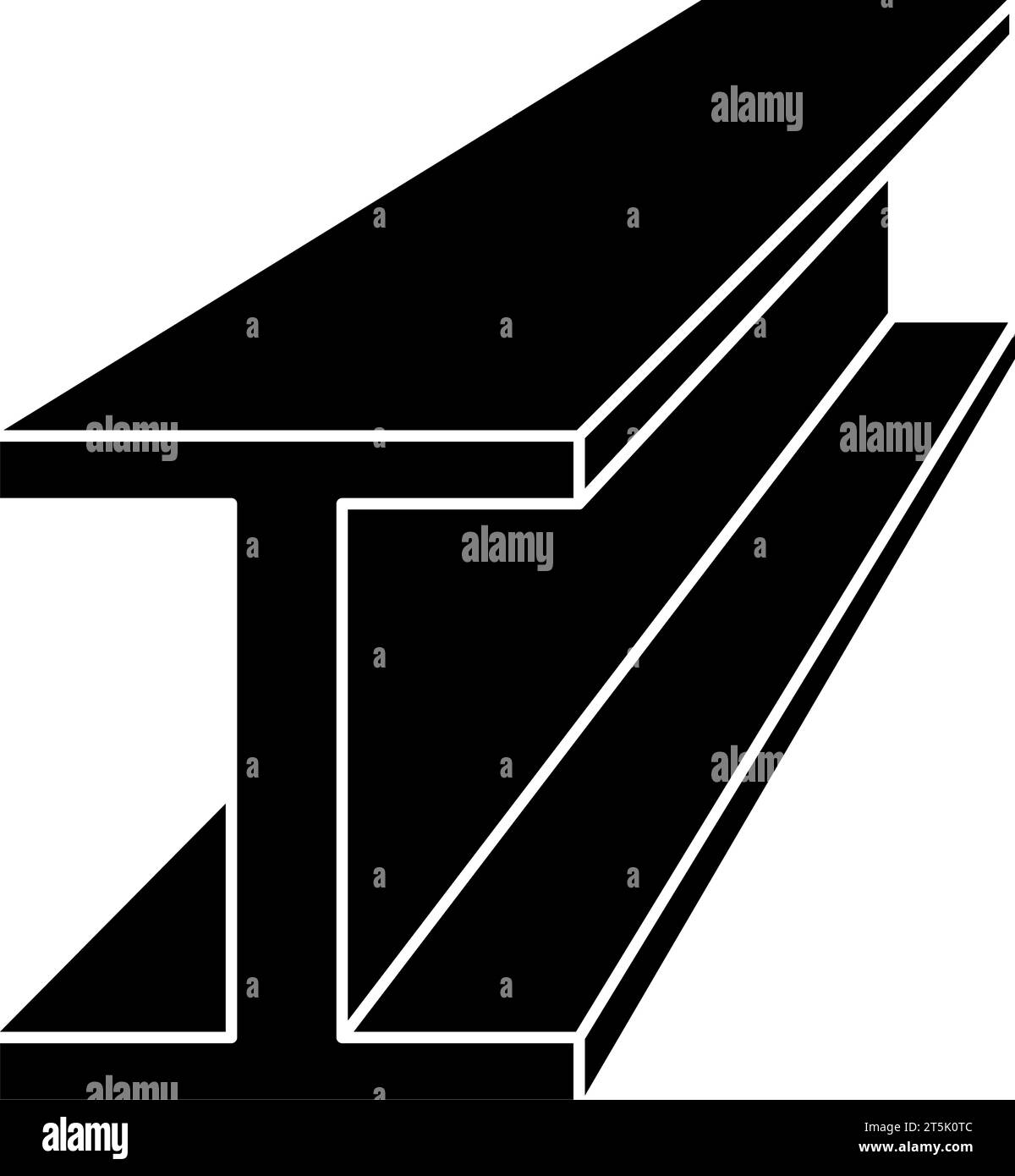 Steel beam or iron girder in vector Stock Vector Image & Art Alamy