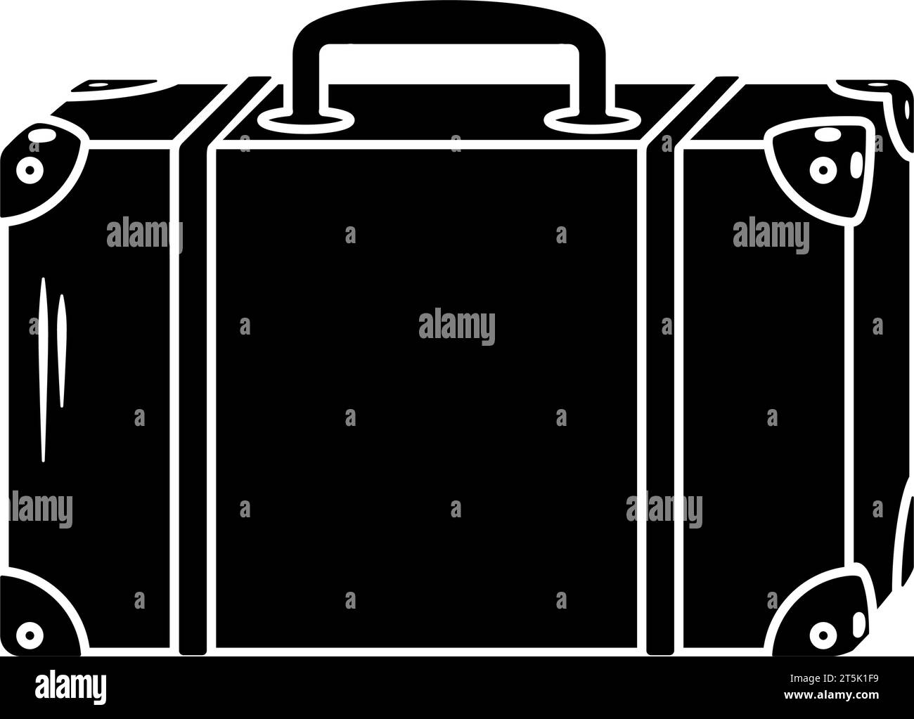 Retro style suitcase or briefcase vector Stock Vector Image & Art Alamy