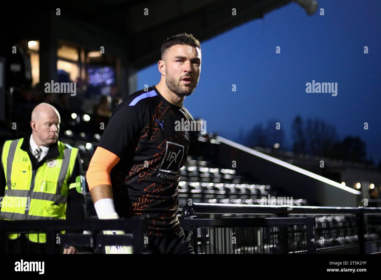Richard O'Donnell of Blackpool during the FA Cup First Round match between Bromley and Blackpool at Hayes Lane, Bromley on Saturday 4th November 2023. (Photo: Tom West | MI News) Credit: MI News & Sport /Alamy Live News Stock Photo