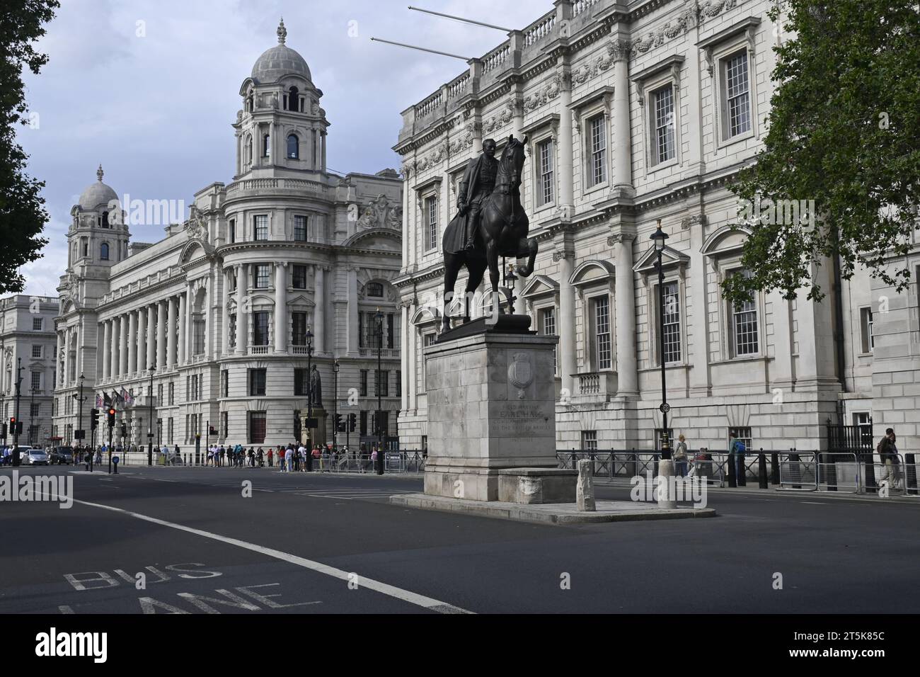 Statue of Field Marshal Earl Haig in Whitehall London United Kingdom UK Stock Photo
