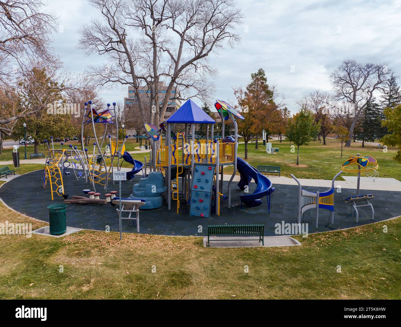 Lincoln Park Playground Greeley Colorado Stock Photo