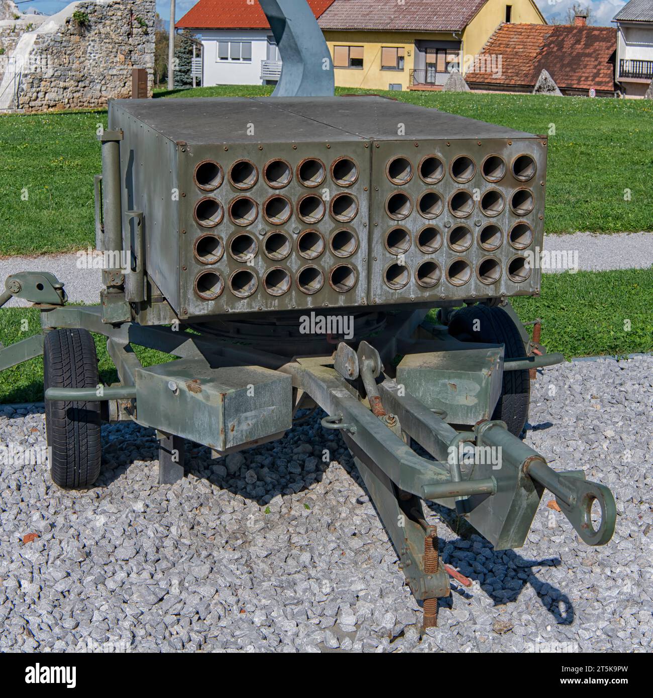 MLRS M93A3 at Museum of Homeland War in Karlovac, Croatia Stock Photo