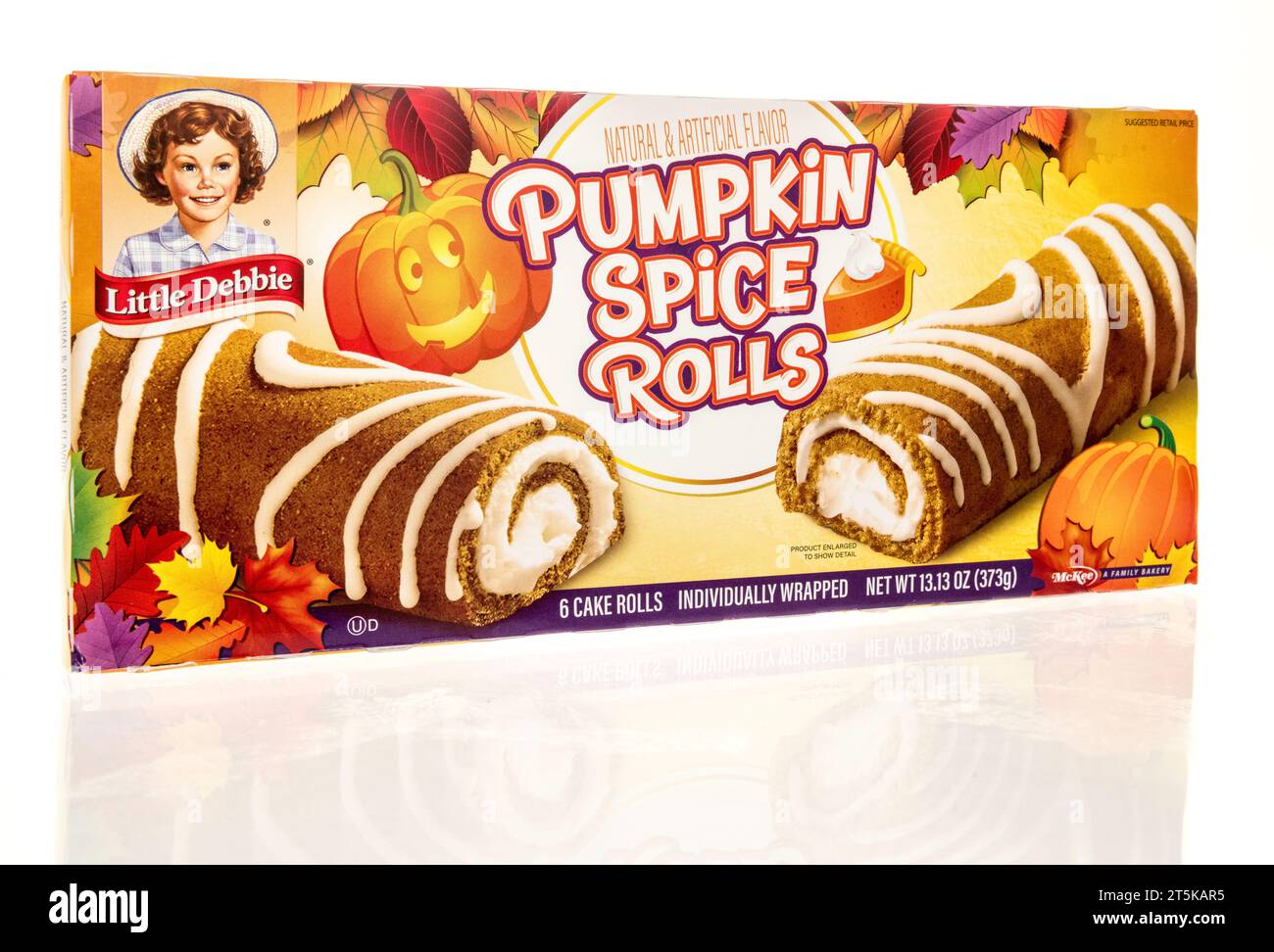 Winneconne, WI - 8 October 2023: A package of Little Debbie pumpkin ...