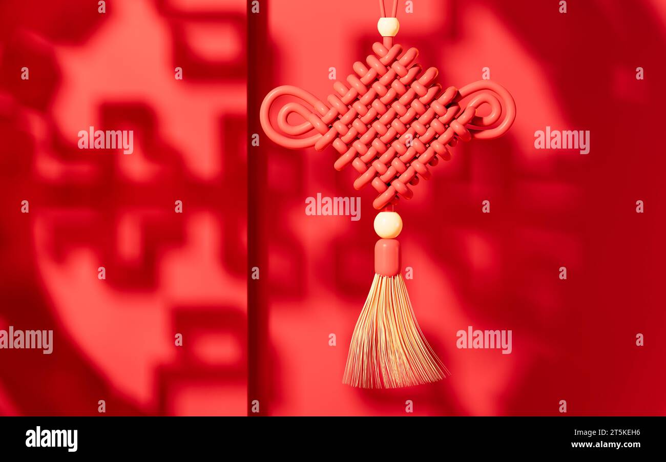 Chinese Knotting Chinese Traditional Background 3d Rendering 3d