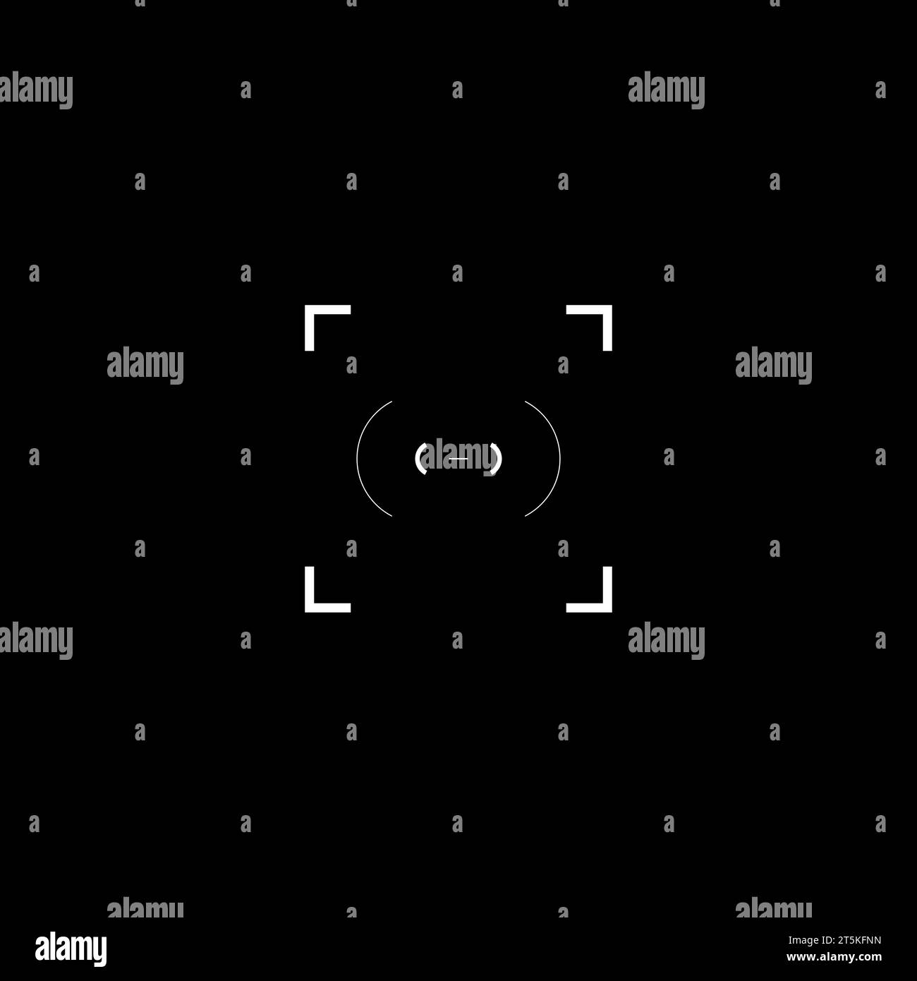 Cyberpunk style military square target. Futuristic GUI rectangle target ...