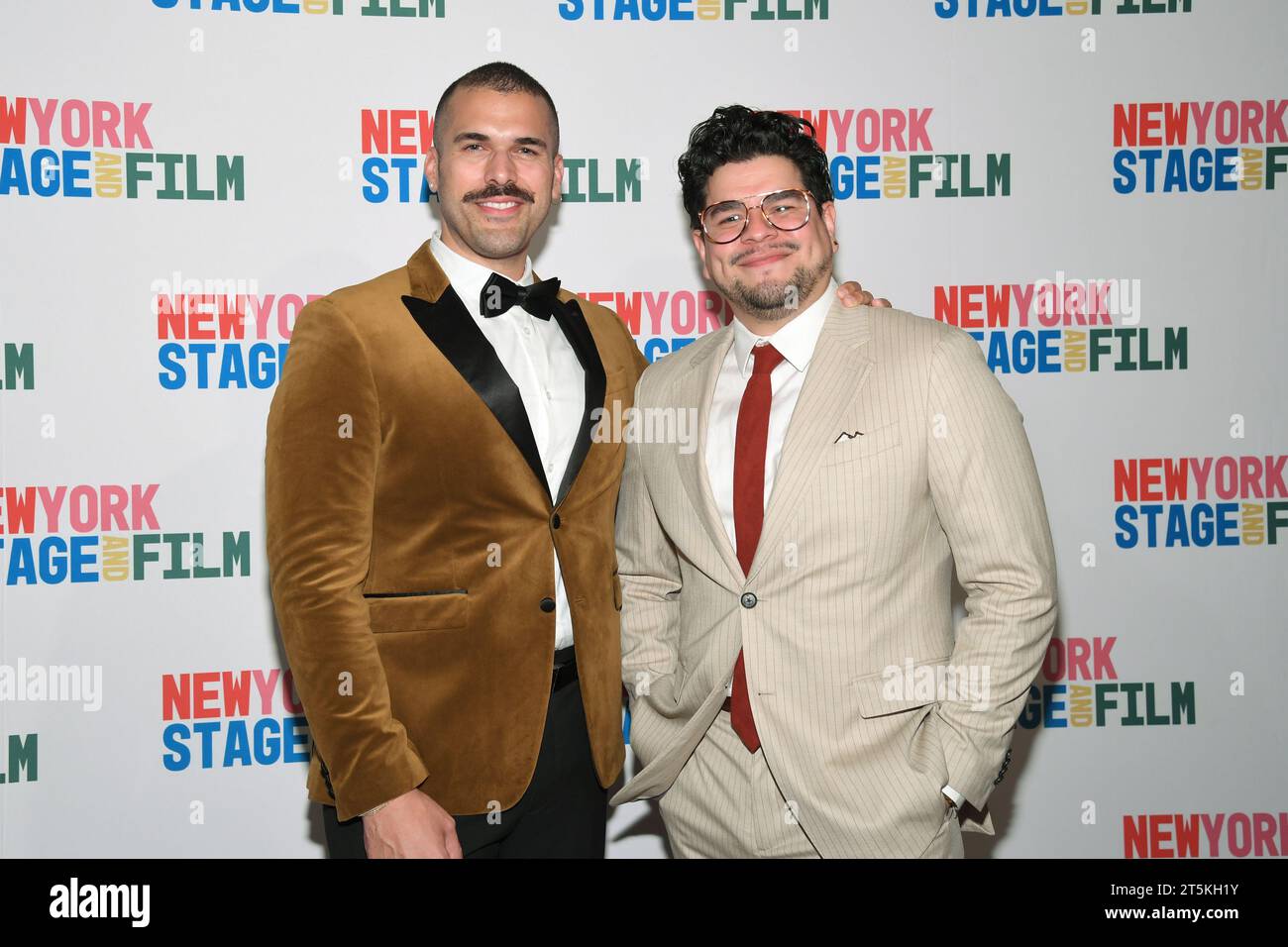New York, USA. 05th Nov, 2023. Joel Perez and Brian Quijada attending the New York Stage and Film 2023 Gala at the Plaza Hotel in New York, NY, November 5, 2023. (Photo by Efren Landaos/Sipa USA) Credit: Sipa USA/Alamy Live News Stock Photo