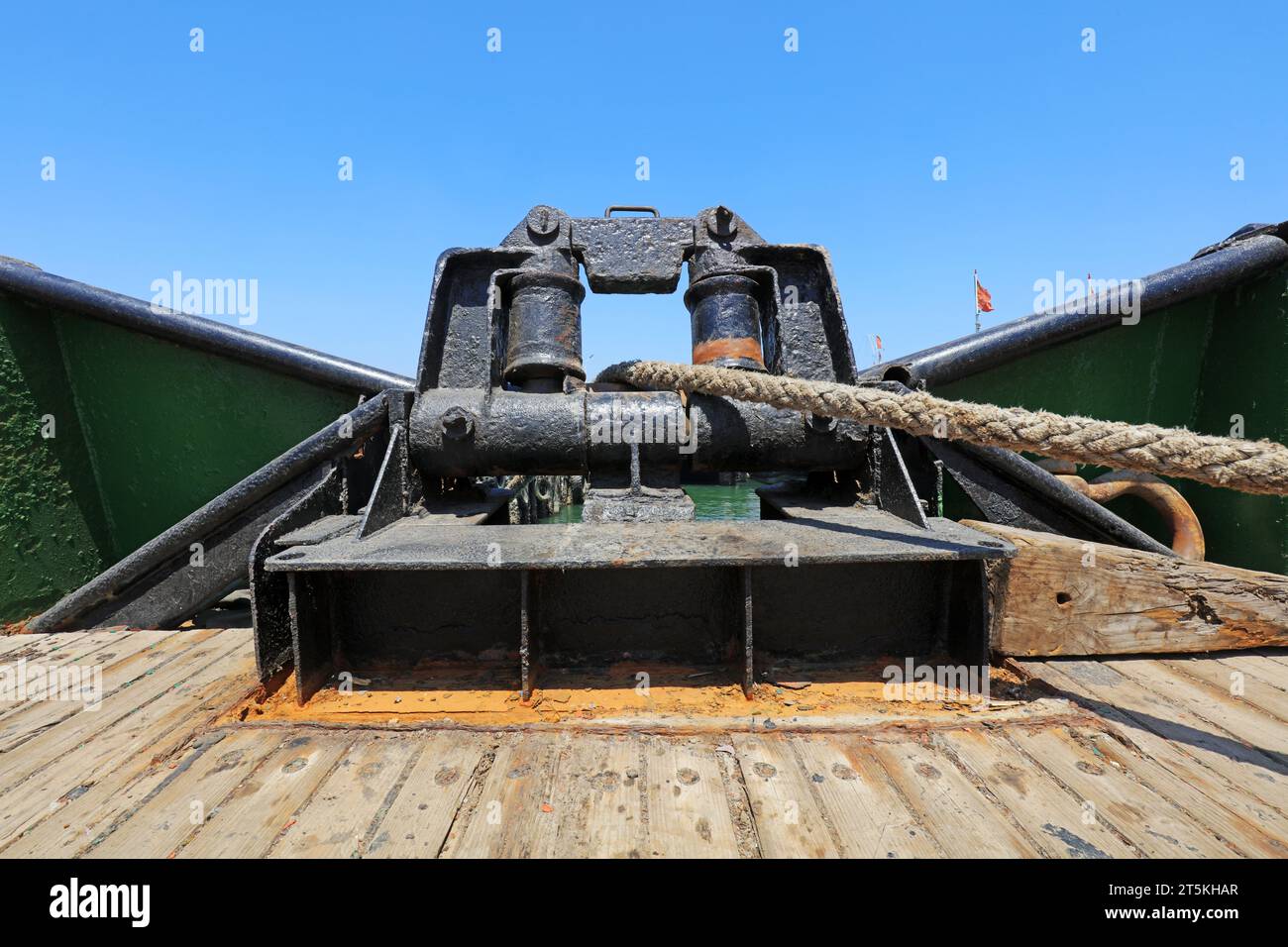 Marine mooring rope equipment on board Stock Photo Alamy