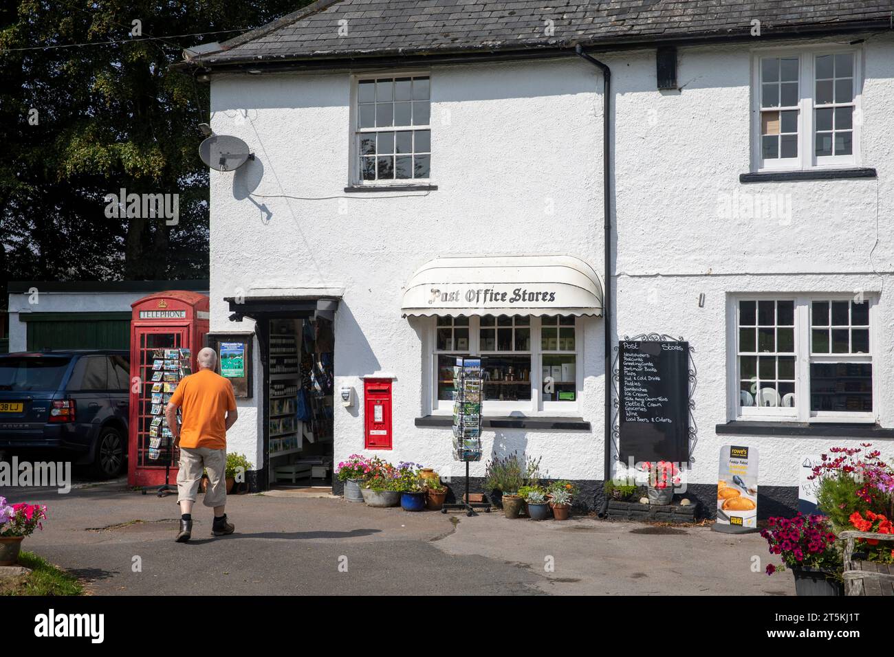 Dartmoor national park, Postbridge hamlet rural Post office and stores