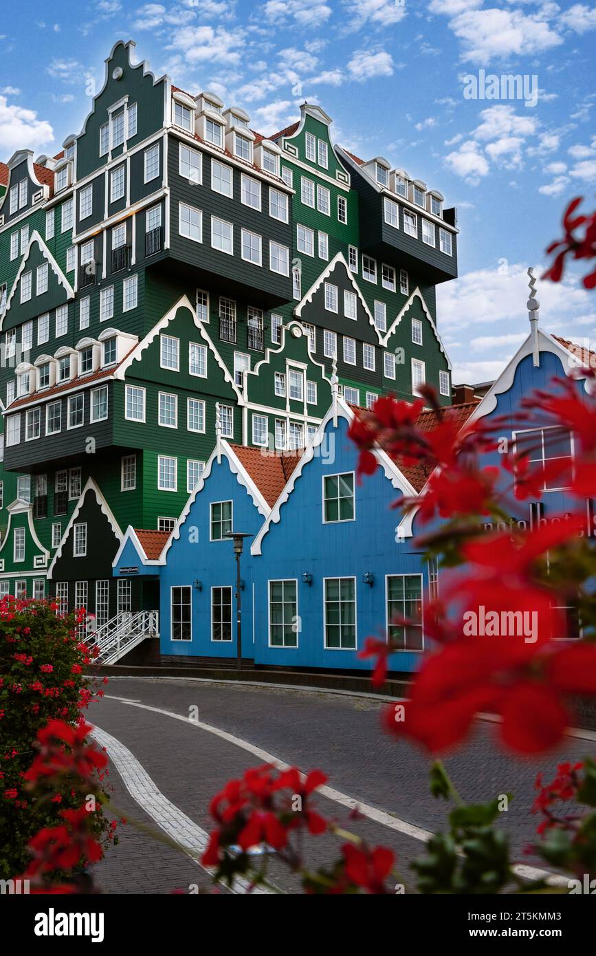 Zaandam, NETHERLANDS - 05, September 2022: Zaandam town, known for its mix of modern and traditional architecture. North Holland, Netherlands Stock Photo