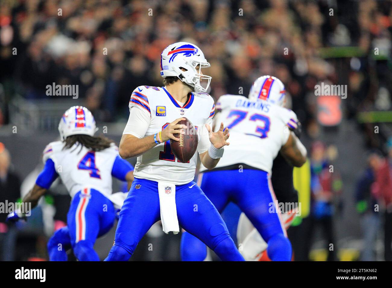 Cincinnati, Ohio, USA. 5th Nov, 2023. Buffalo Bills quarterback Josh