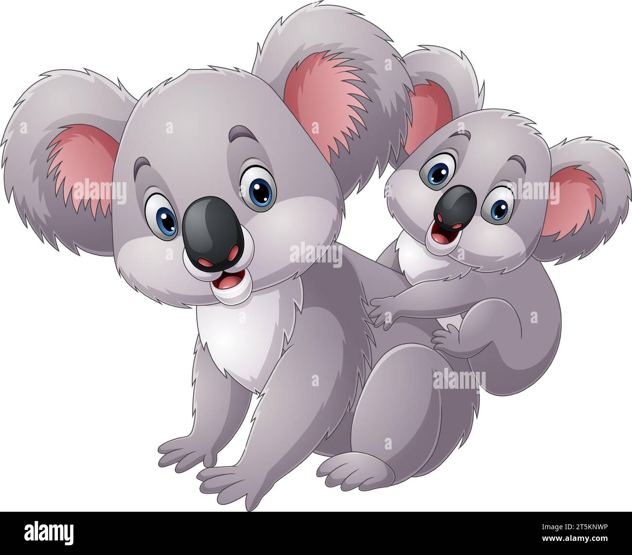 Cute mother koala with her baby Stock Vector Image & Art - Alamy