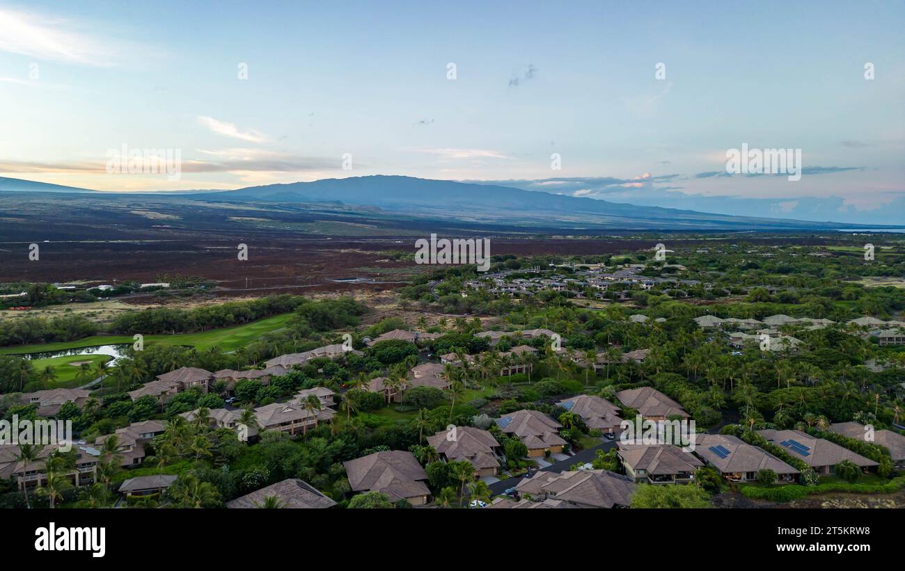 Hawaii aerial view archipelago hi-res stock photography and images - Alamy