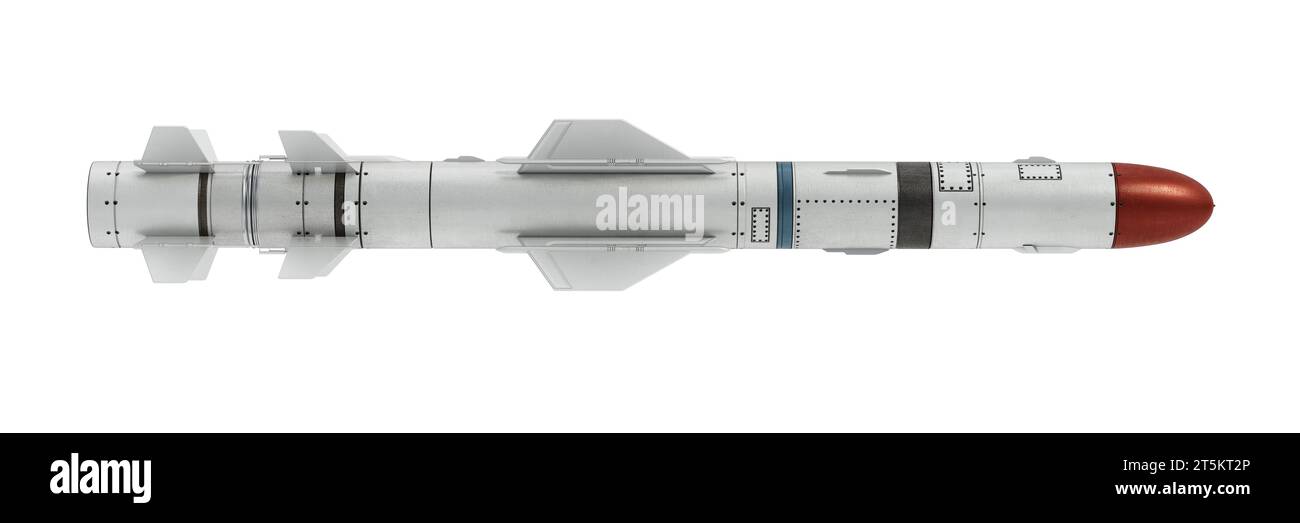 Tactom Missile isolated on white background. 3D illustration Stock Photo - Alamy