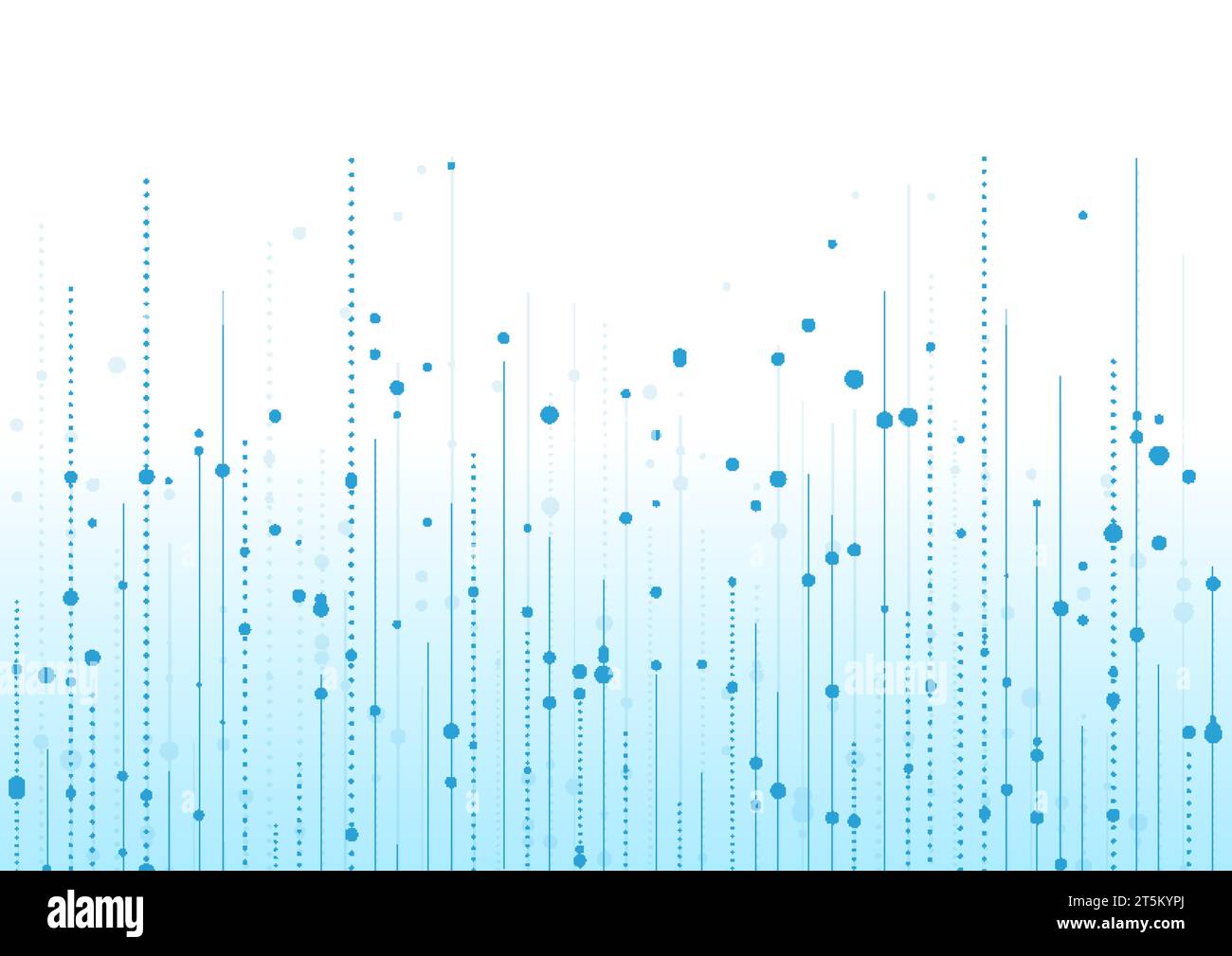 Abstract blue geometric background with lines and circles. Vector design Stock Vector