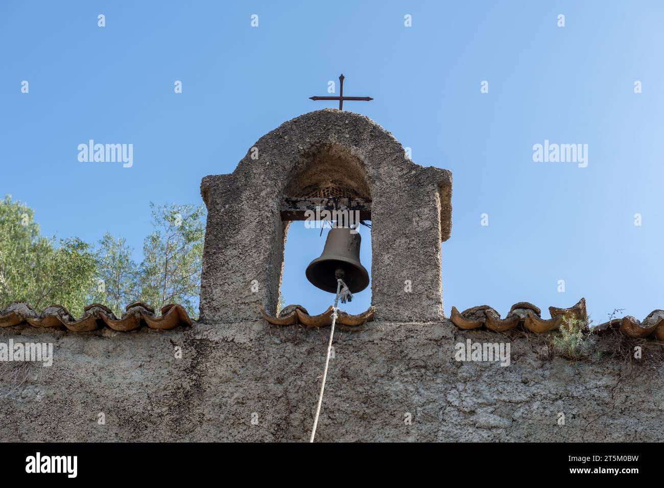 A church within the ground of Vonitsa Venetian Castle. Vonitsa. Greece. Stock Photo