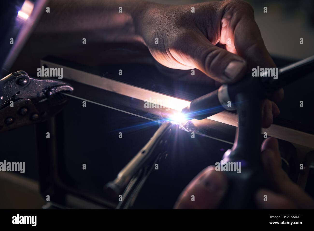 Metal worker tool works hi res stock photography and images Alamy