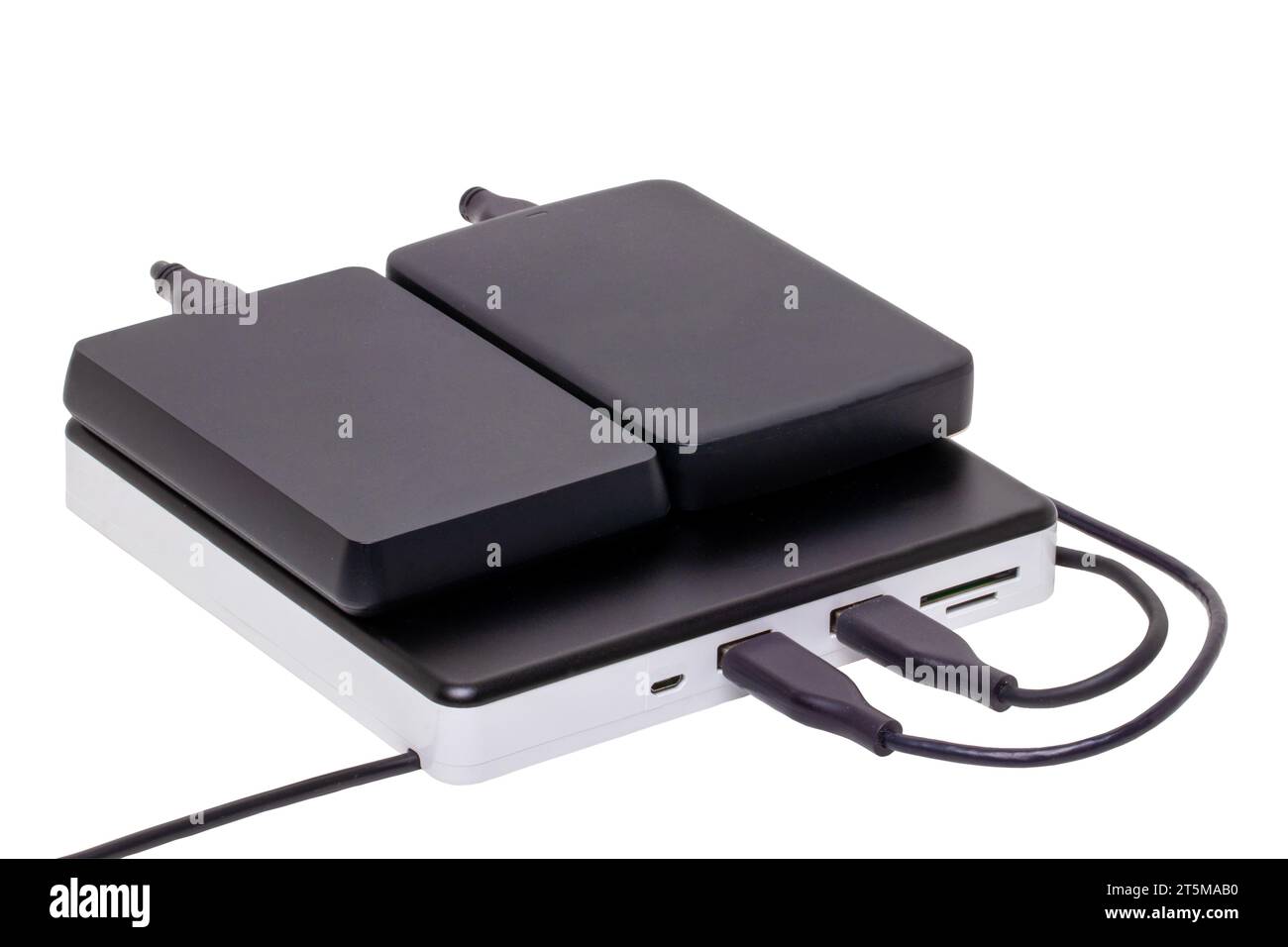 External DVD CD usb burner drive and player with integrated USB