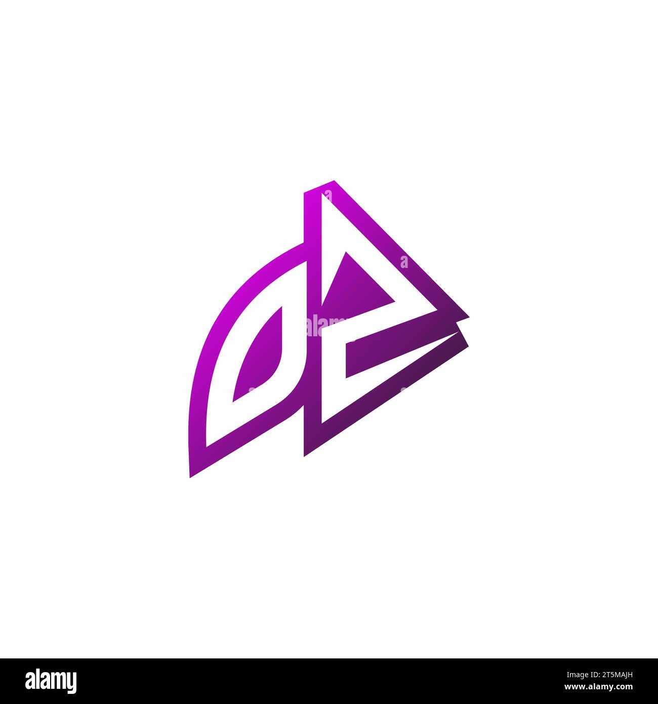 OZ Premium emblem logo initial esport and gaming design concept Stock Vector