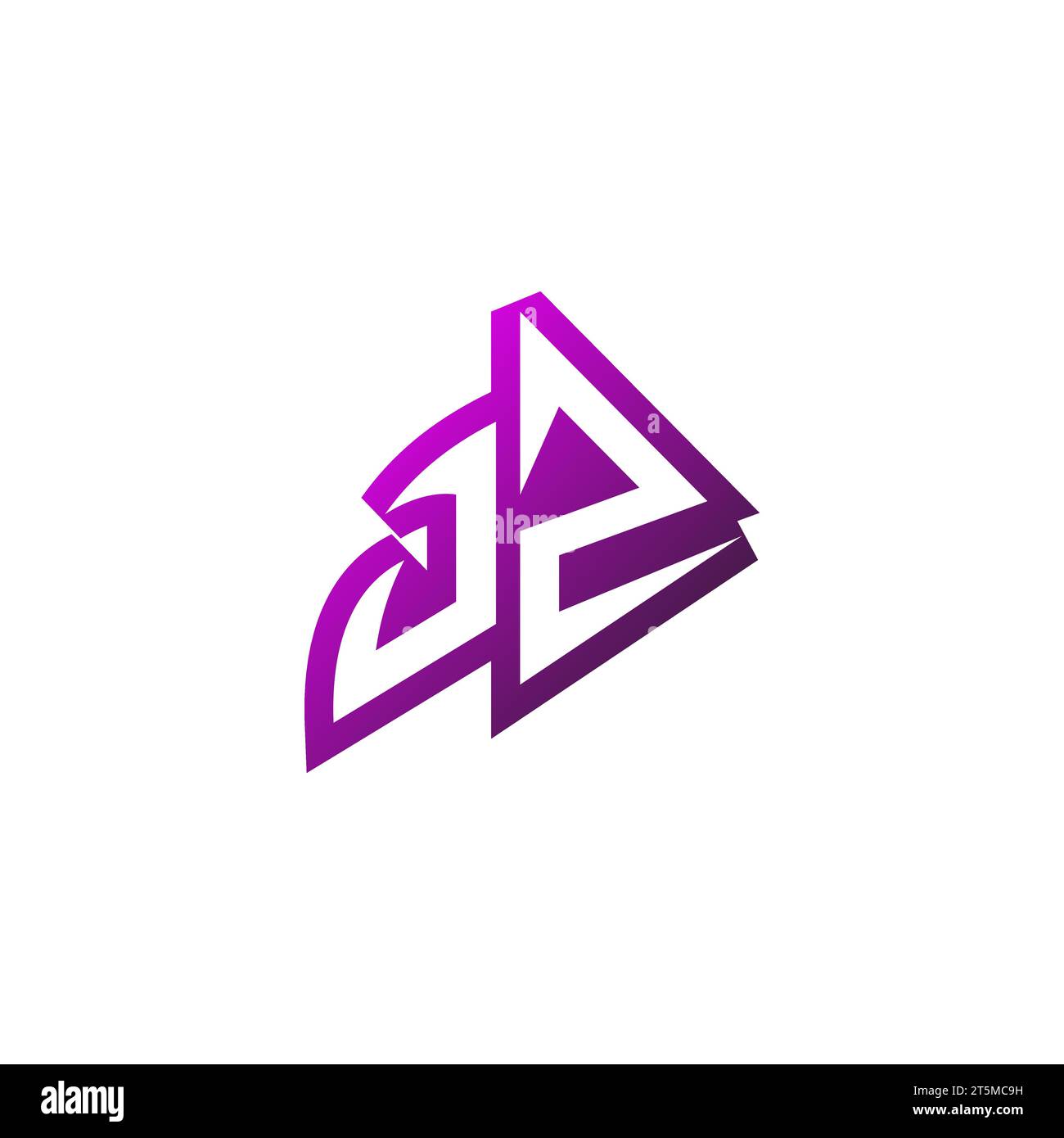JZ Premium emblem logo initial esport and gaming design concept Stock Vector