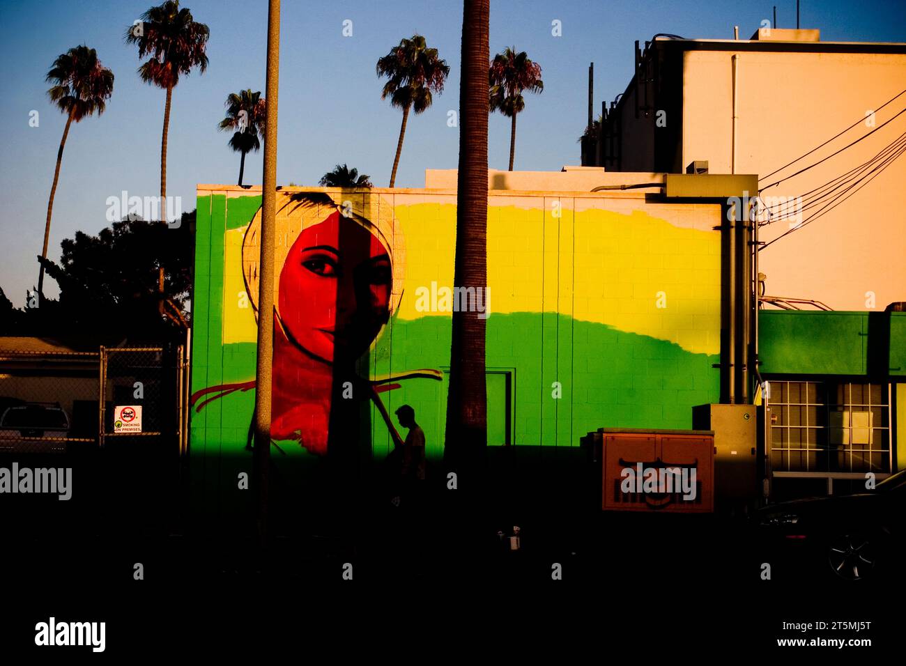 A Start Of A Mural Stock Photo Alamy