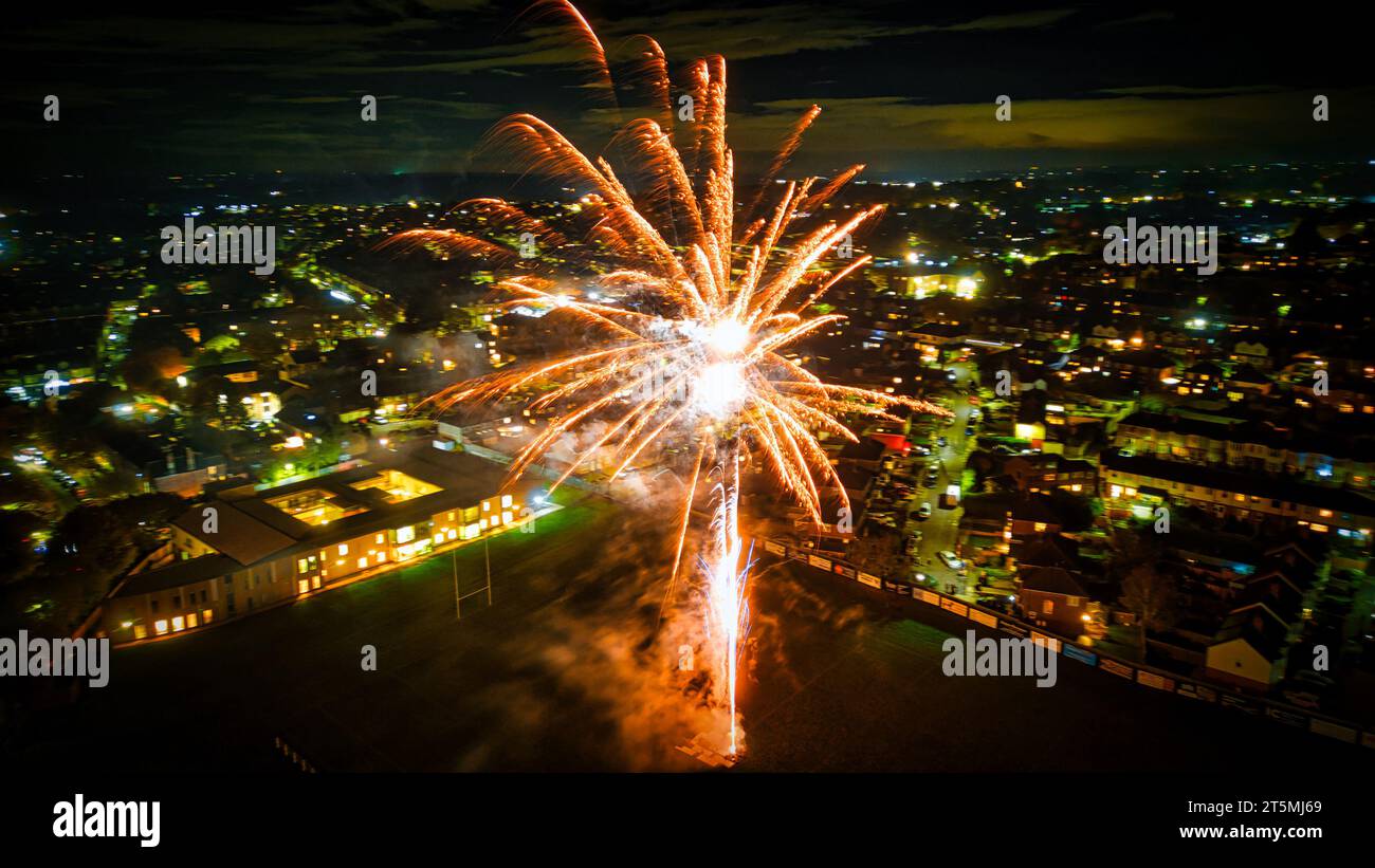 Fireworks uk village hi-res stock photography and images - Alamy