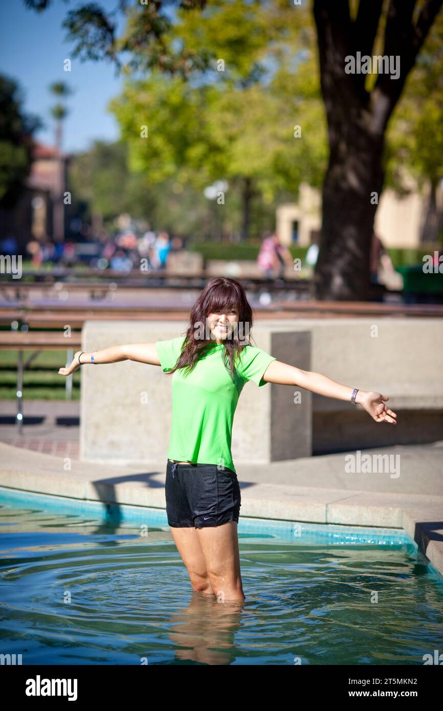 Golfer Michelle Wie at Stanford Stock Photo