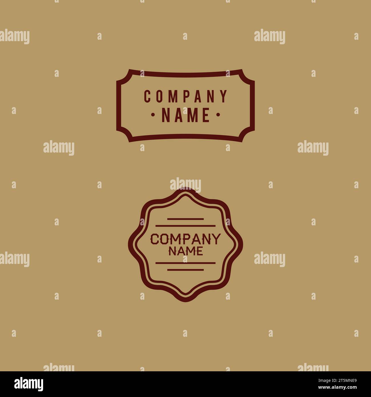 Stamp Wood logo vector. stamp vintage design Stock Vector Image & Art Alamy