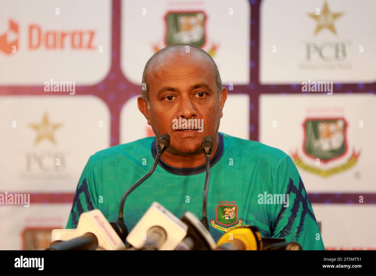 Bangladesh Women Cricket Team head coach Hashan Tillakaratne attends a