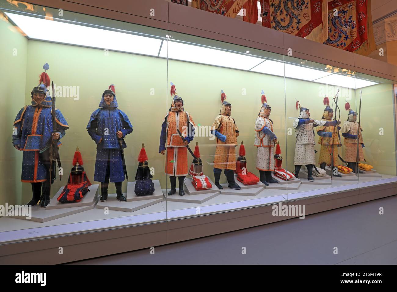 Beijing - June 28, 2019: Eight Banners Armored Clothing Exhibition, Chinese People's Revolutionary Military Museum, Beijing, China Stock Photo