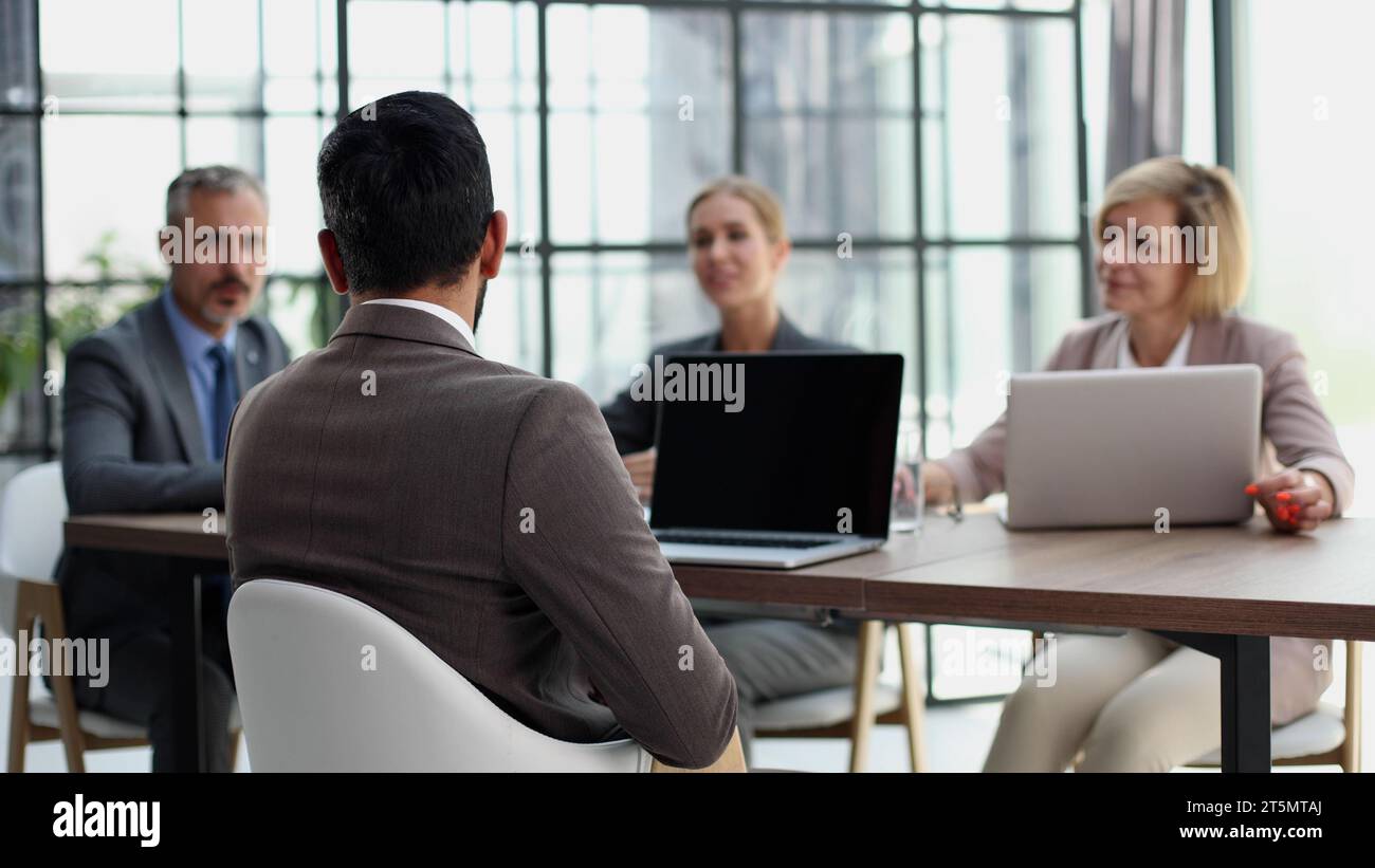 Group of Business People Working in the Office Concept Stock Photo