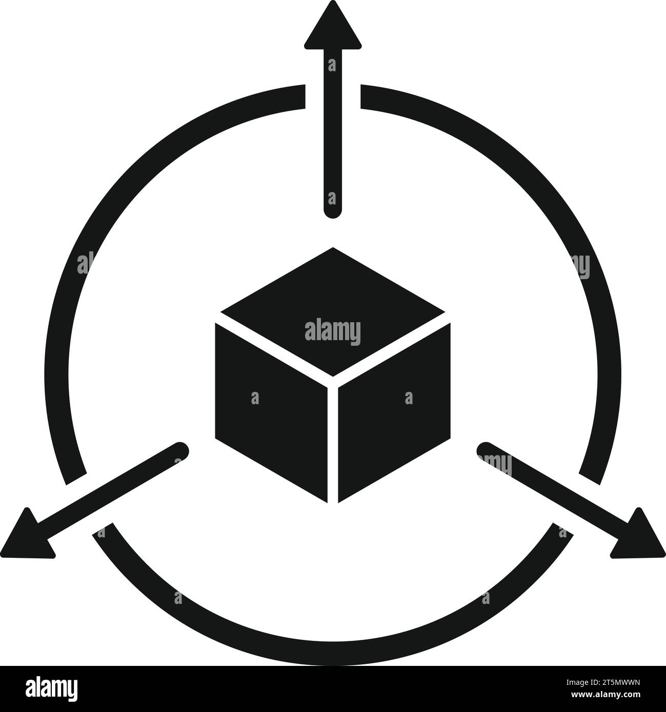 Augmented reality icon simple vector. Cyber digital. Vr device Stock ...