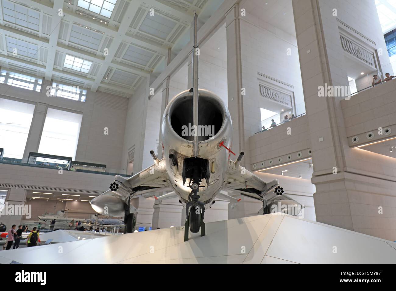 Beijing - June 28, 2019: Chinese-made fighter aircraft, Chinese People's Revolutionary Military Museum, Beijing, China Stock Photo