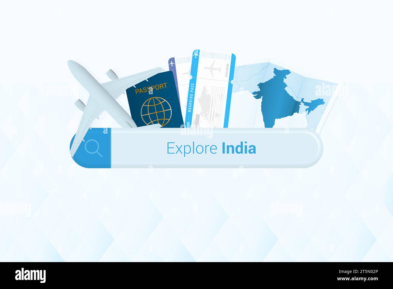 Searching tickets to India or travel destination in India. Searching