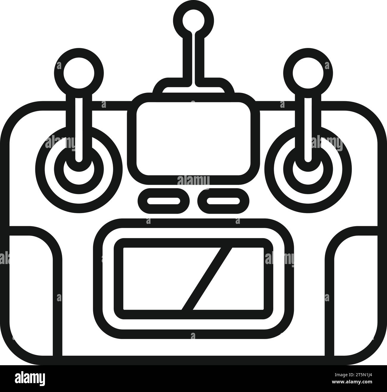 Aerial remote control icon outline vector. Drone vehicle. Spy tech ...