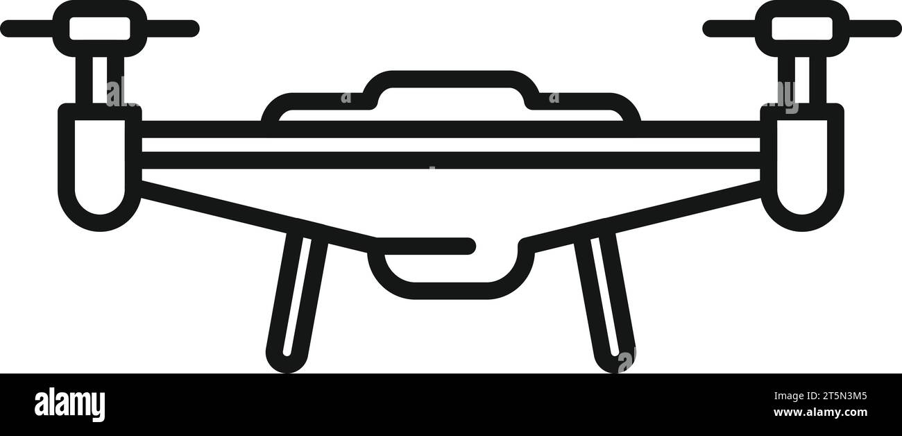 Drone icon outline vector. Video toy. Ai spy camera Stock Vector Image ...