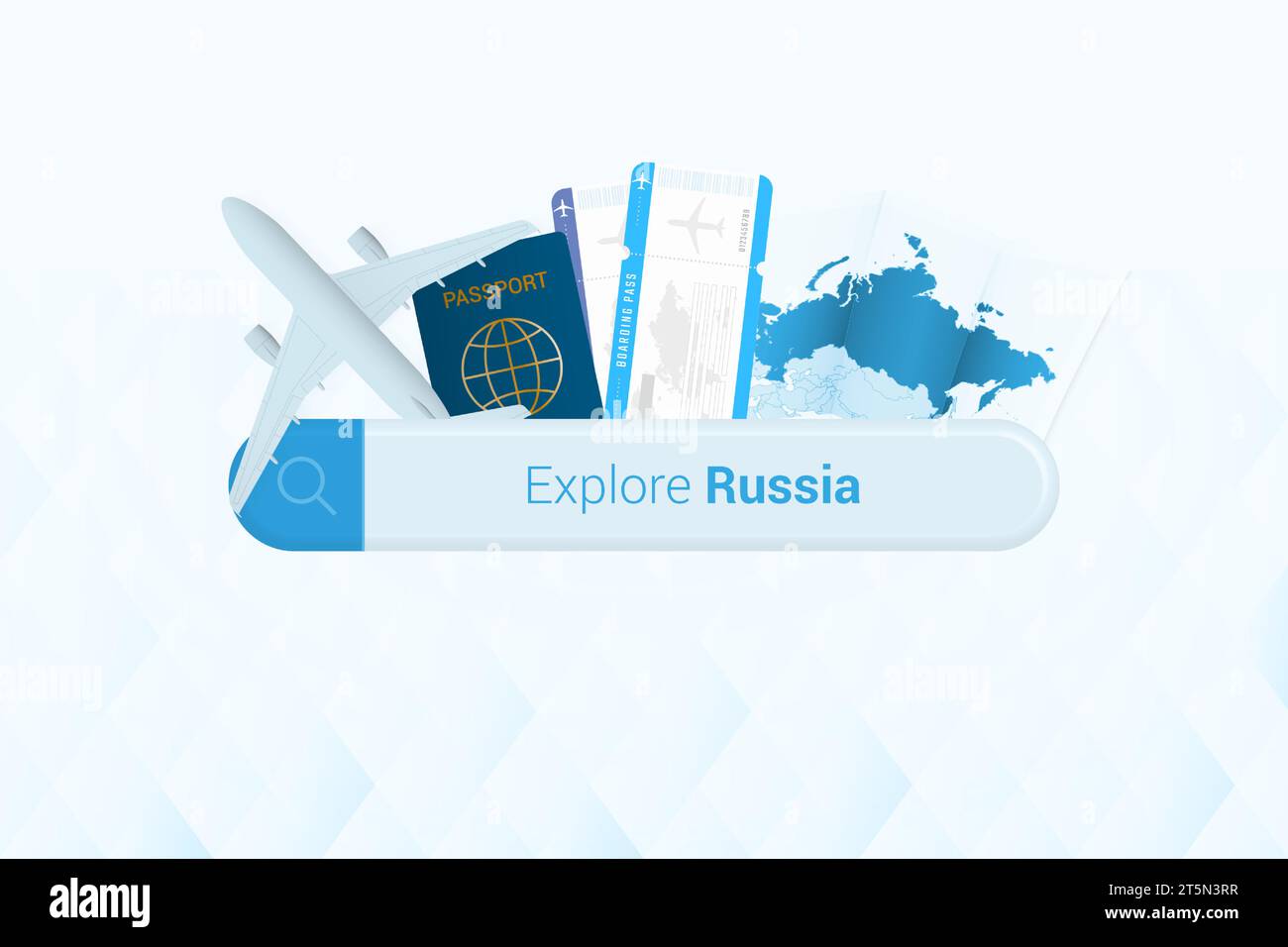 Searching tickets to Russia or travel destination in Russia. Searching