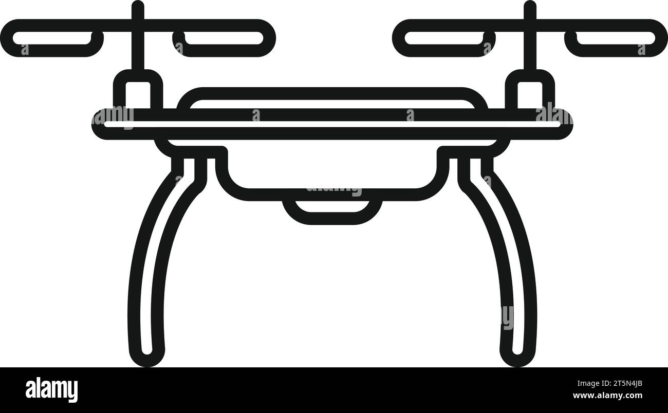 Drone technology icon outline vector. Ai camera. Robot tech vehicle ...