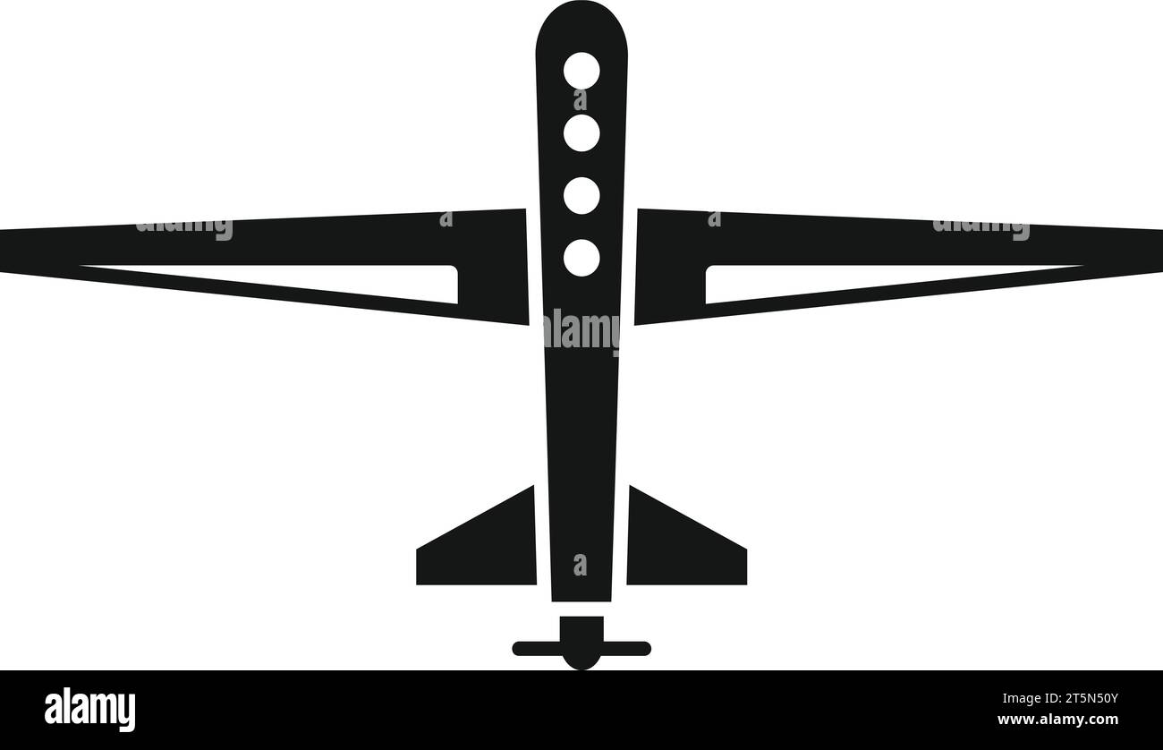 Plastic drone view icon simple vector. Aerial secure. Video spy ai ...