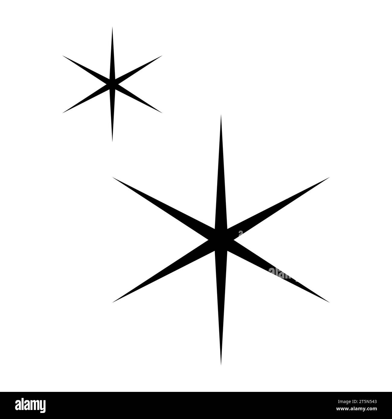 Simple Aesthetic Winter Christmas shining magic star icon in trendy ...