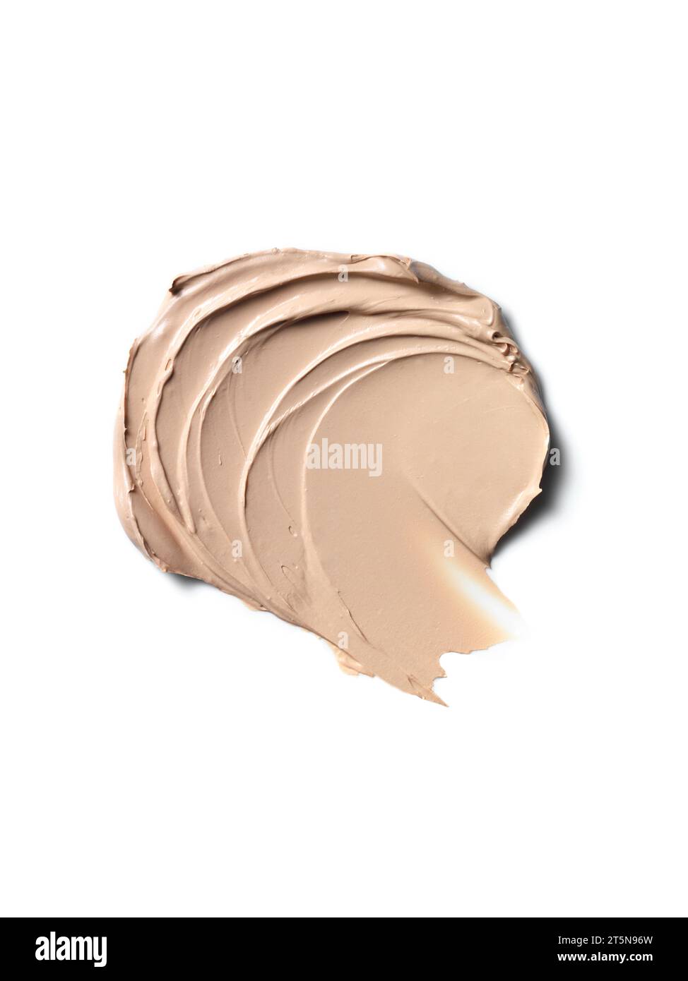 Eyeshadow primer composition texture isolated on white background