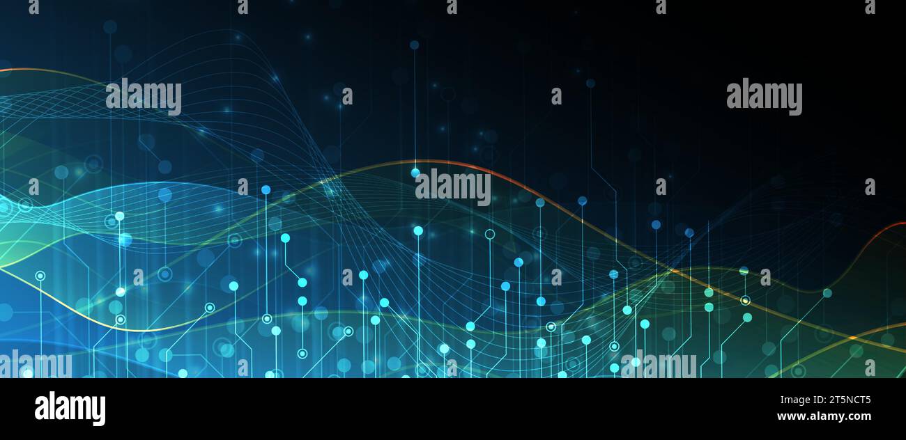 Technology abstract futuristic science background for internet business ...