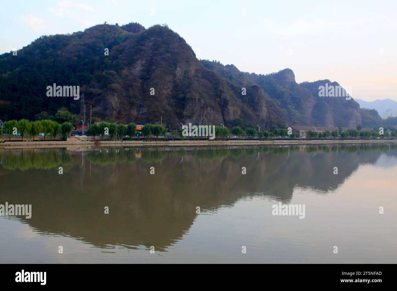 WuLie riverside scenery in chengde city, China Stock Photo