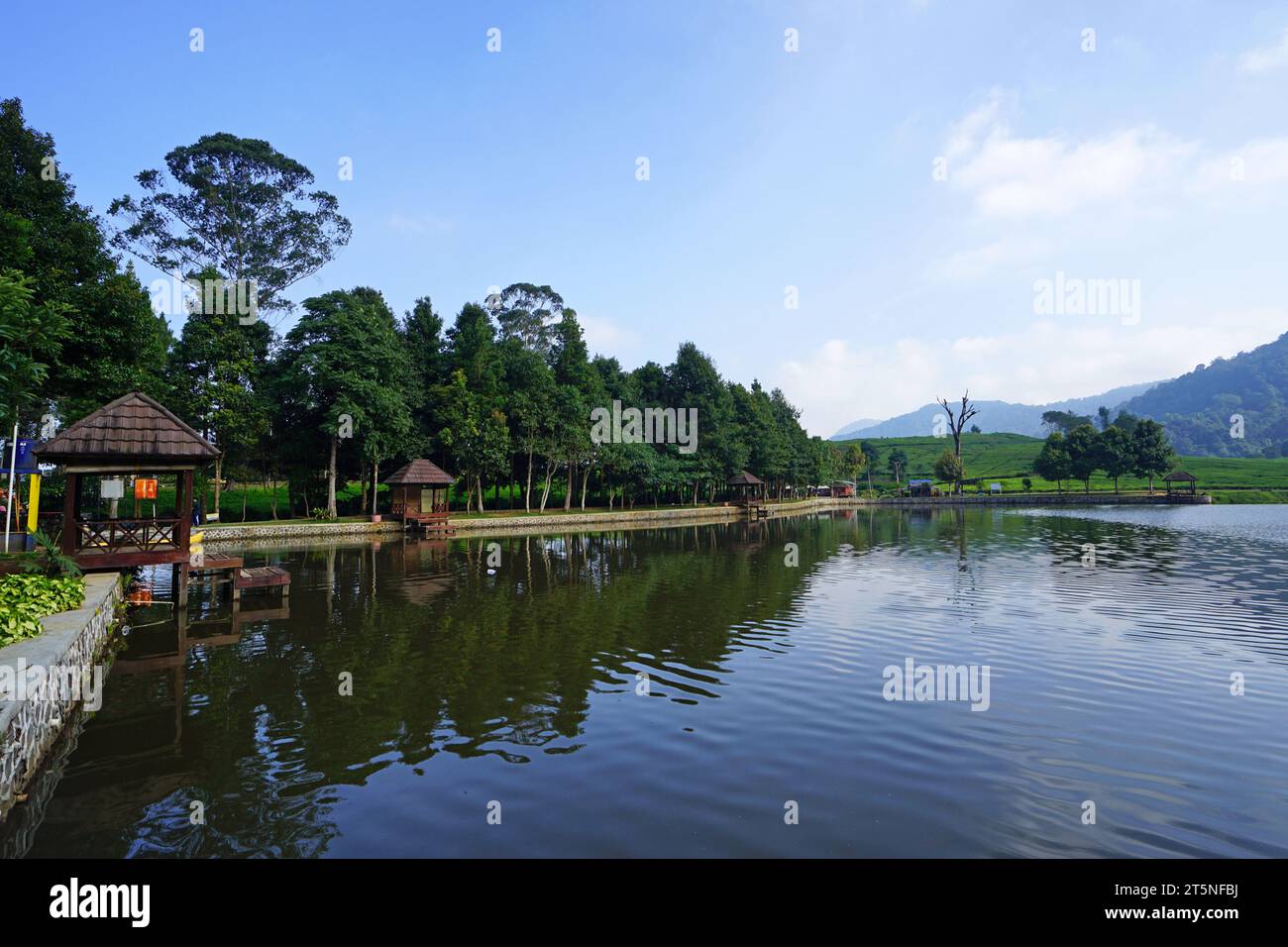Lake Telaga Saat, Gunung Mas Tea Plantation, Puncak, Bogor, West Java ...