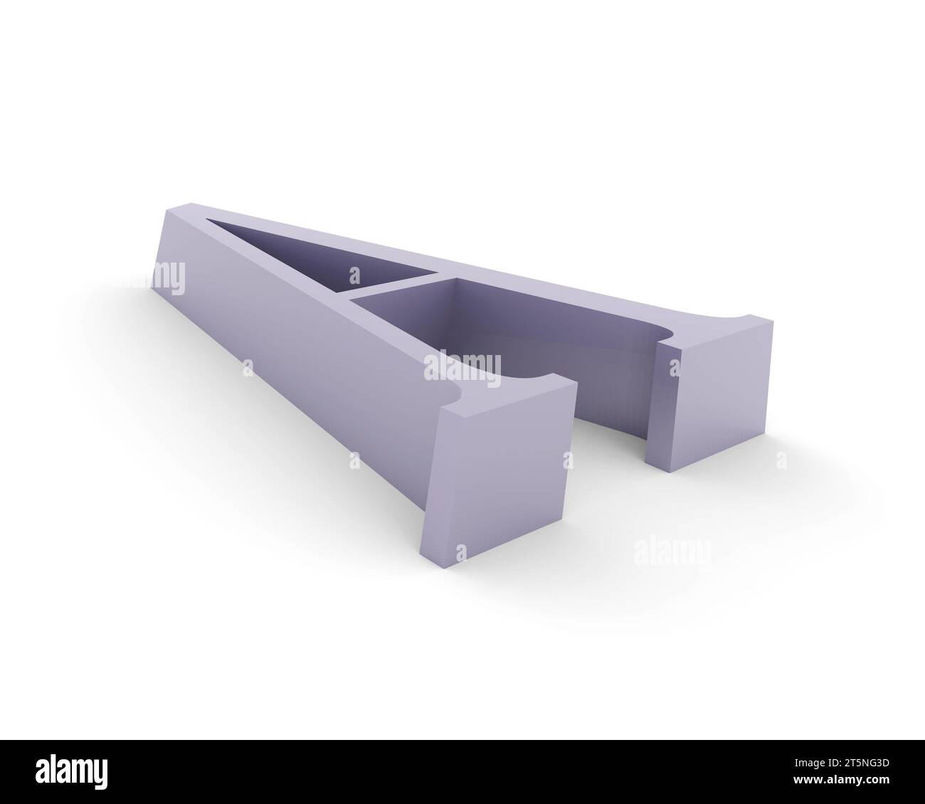 Letters model rendering, Computergenerated special effects, closeup of