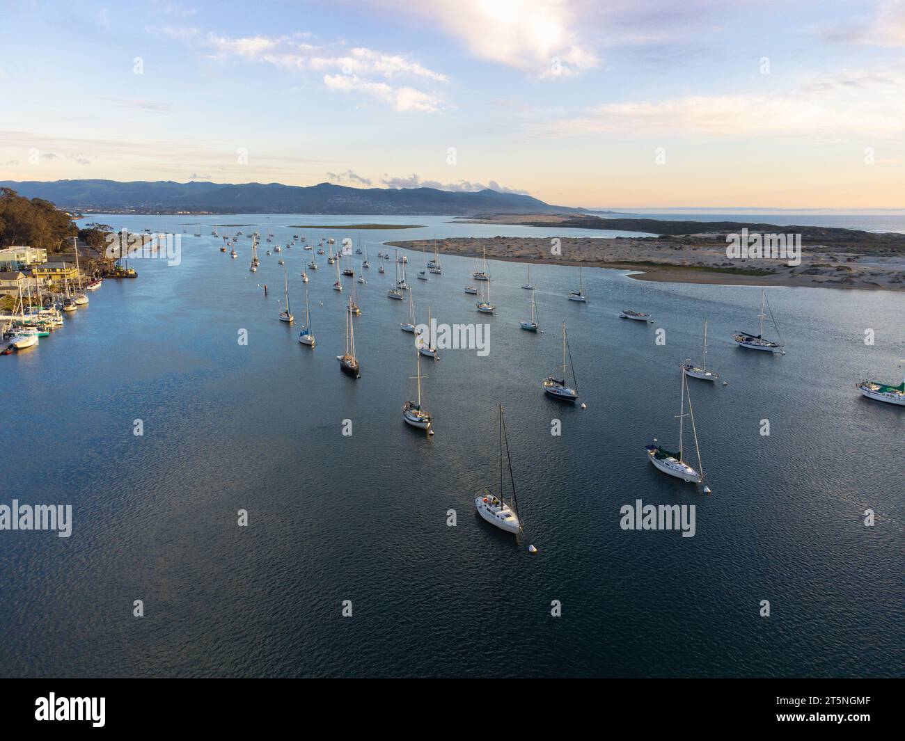 Aerial usa california sunset coastline hi-res stock photography and ...