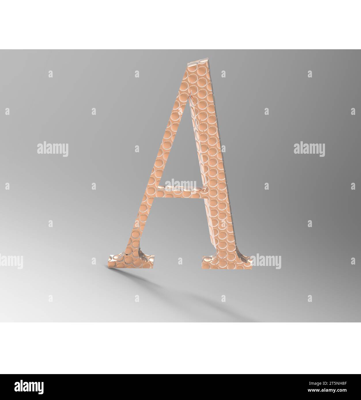 ABC rendering letters on a gray background, closeup of photo Stock ...