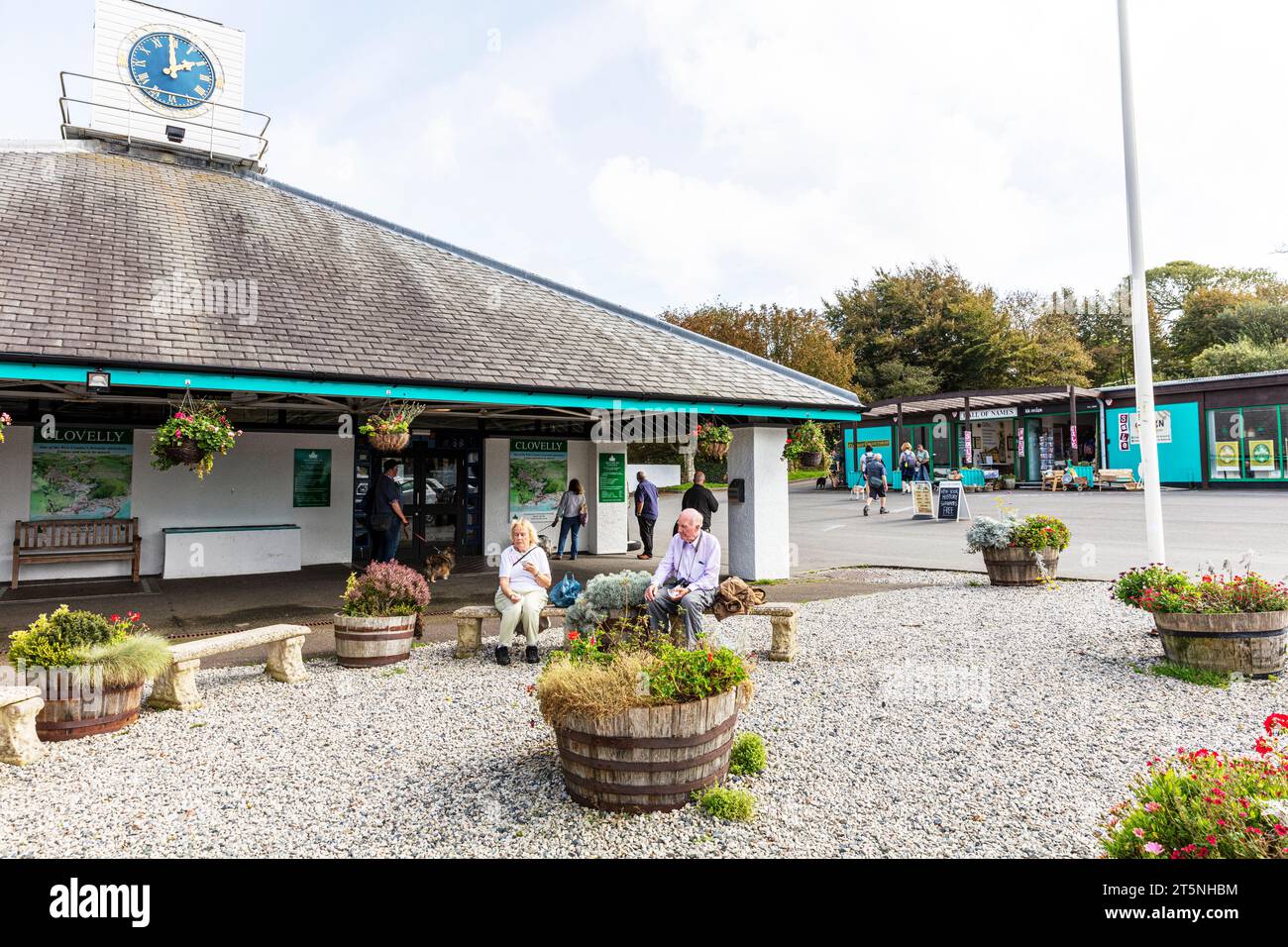 Clovelly visitor centre, Clovelly, Devon, UK, England, Clovelly UK, Clovelly Devon, Clovelly village, Clovelly England, villages, village, quaint, Stock Photo