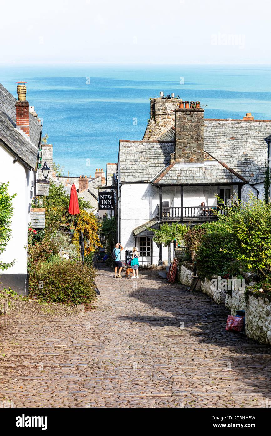 Clovelly, Devon, UK, England, Clovelly UK, Clovelly Devon, Clovelly village, Clovelly England, villages, village, quaint, Stock Photo