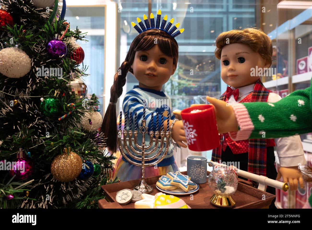 The American Girl Store in Rockefeller Center is popular, New York City